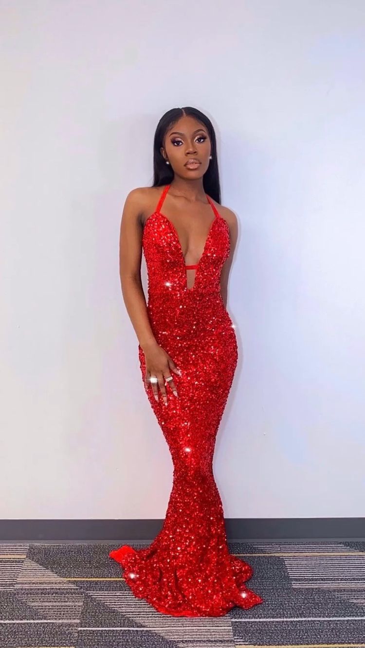 Charming Mermaid Red Sequins Long Prom Dresses,Sexy Red Evening Dress Simplepromdress Charming Mermaid Red Sequins Long Prom Dresses,Sexy Red Evening Dress Simplepromdress