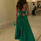 A-line V Neck Yellow Prom Dress Winter Graduation Dress Y4182