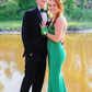 Charming Emerald Green Mermaid Prom Dress,Emerald Green Evening Dress Y6481