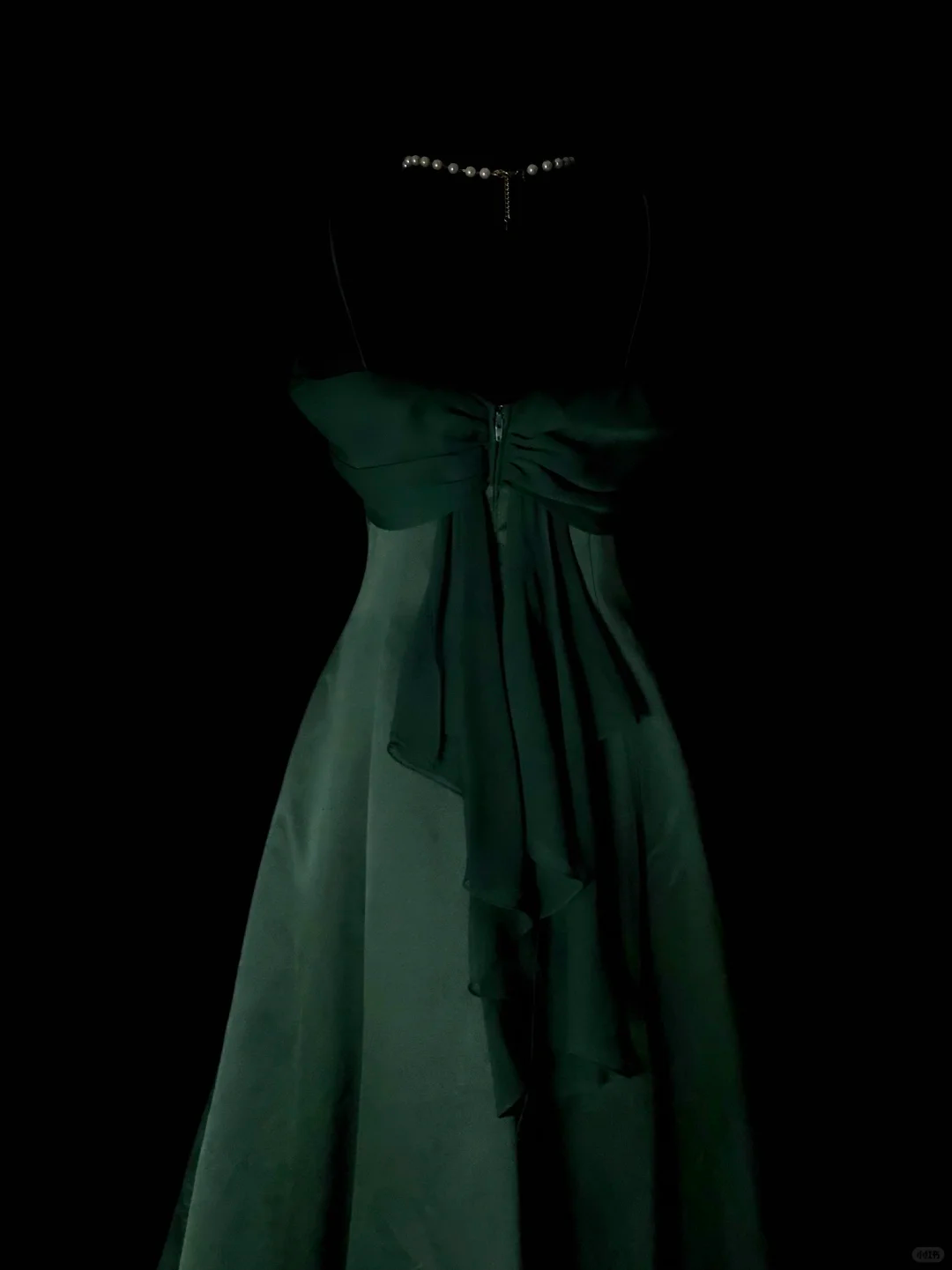 Elegant Emerald Green Satin Mermaid Long Party Dress Formal Long Birthday Prom Gown SP4071