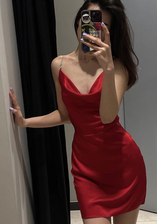 Sexy Red Homecoming Dress,Red Party Dress  Y2628