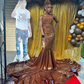 Stunning Mermaid Prom Dress with Train For Black Girls  Y4202