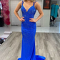 Mermaid Yellow Long Prom Dresses, Backless Yellow Prom Dresses Formal Evening Dresses Y1562