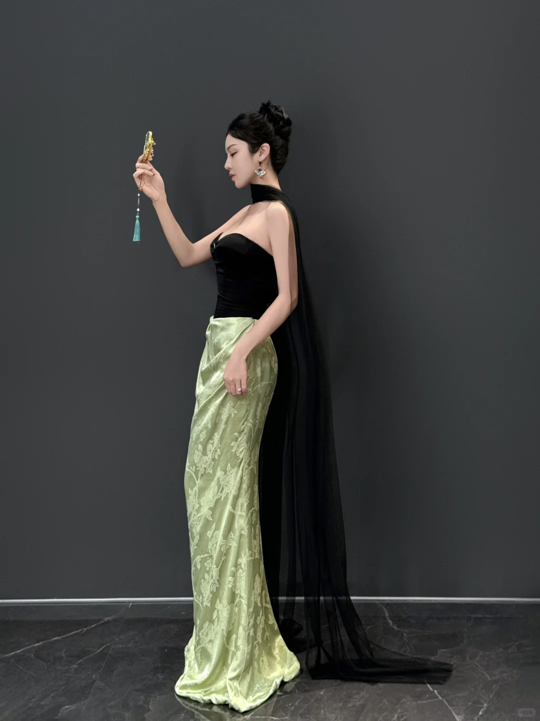 Vintage Strapless Satin Mermaid Prom Dress Long Evening Dress Y8593