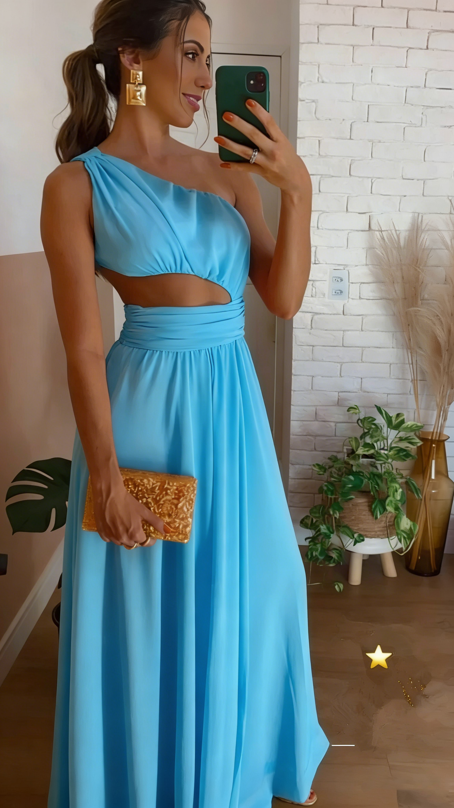 Classy Orange Sleeveless Long Prom Dress,Orange Bridesmaid Dress Y4842