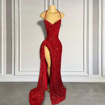 red sequin sexy dress Maxi Dress red Long Dress Ciara Maxi Dress Size 8