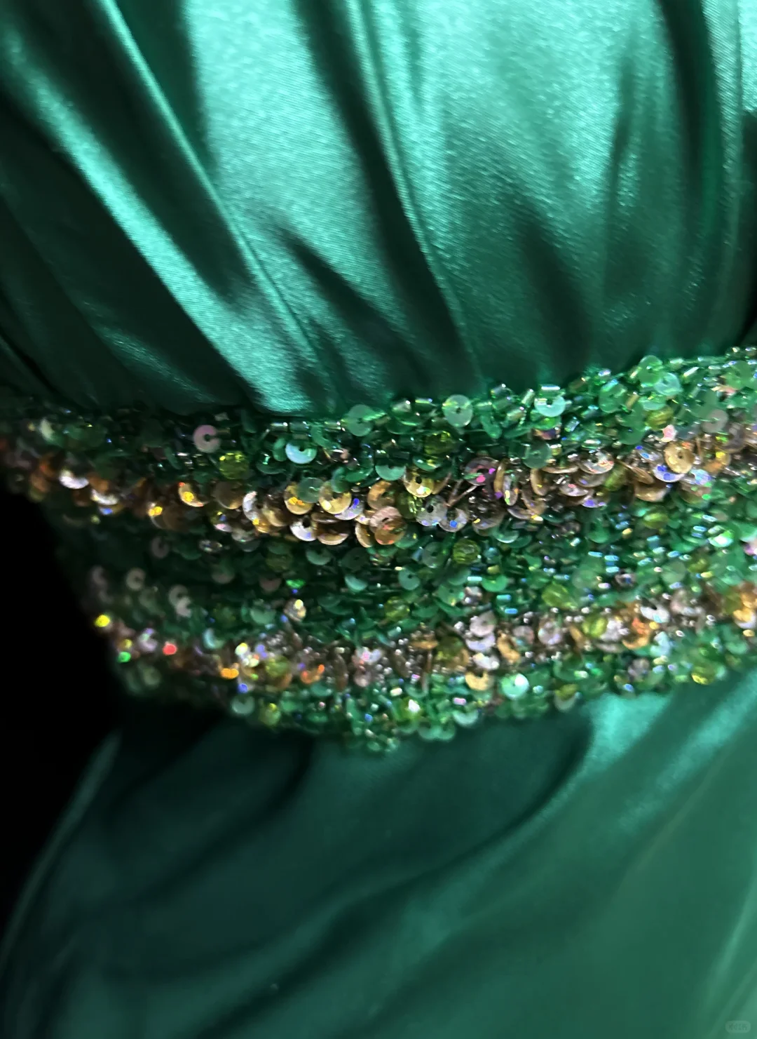 Stylish Halter Satin Beaded Cocktail Dress,Green Short 6th Grade Homecoming Dress SP2706