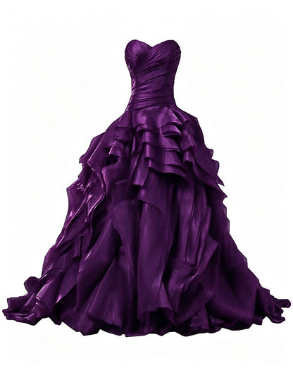 Burgundy Evening Gowns,Ball Gown Formal Dress,Evening Gowns For Teens Y1558