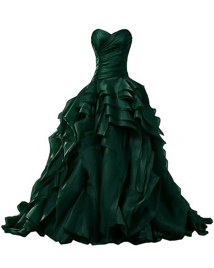 Burgundy Evening Gowns,Ball Gown Formal Dress,Evening Gowns For Teens Y1558