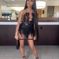 Sexy Black Homecoming Dress,23th Birthday Outfit Dress For Black Girls Y2233