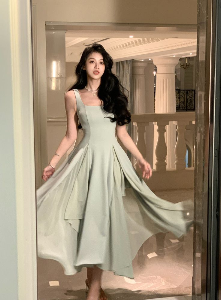 Elegant Ruffles Midi Dresses Summer New Evening Dress Women Clothes Fa Simplepromdress Elegant Ruffles Midi Dresses Summer New Evening Dress Women Clothes Fa Simplepromdress
