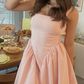 Simple Pink A-line Homecoming Dress,18th Birthday Outfit  Y7278