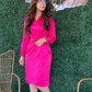 Elegant Long Sleeves Sheath Midi-length Prom Dress Y5604