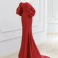 Charming Mermaid Satin Prom Dress,Vintage Evening Dress Y4371