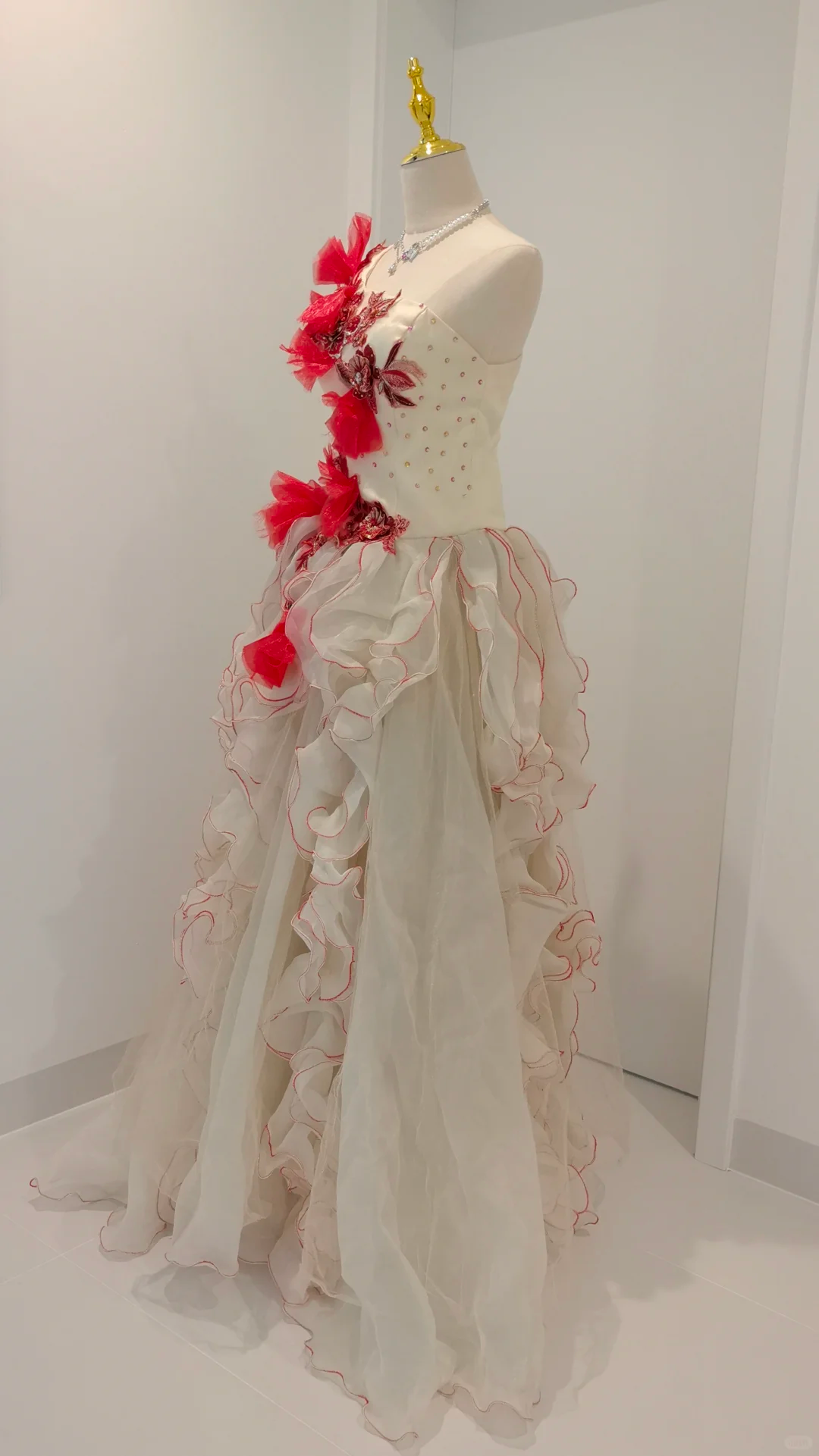 Unique One Shoulder Tulle Appliques Beaded Chiffon Ruffles Long Prom Dress Birthday Party Dress SP2328