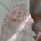 Simple Halter Pink Tulle Pearls Beaded High-Low Ruffles Homecoming Dress Party Dress Y8582