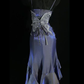 Unique Purple Mermaid 3D Flowers Evening Dress ,Spaghetti Straps Prom Dress Y8347
