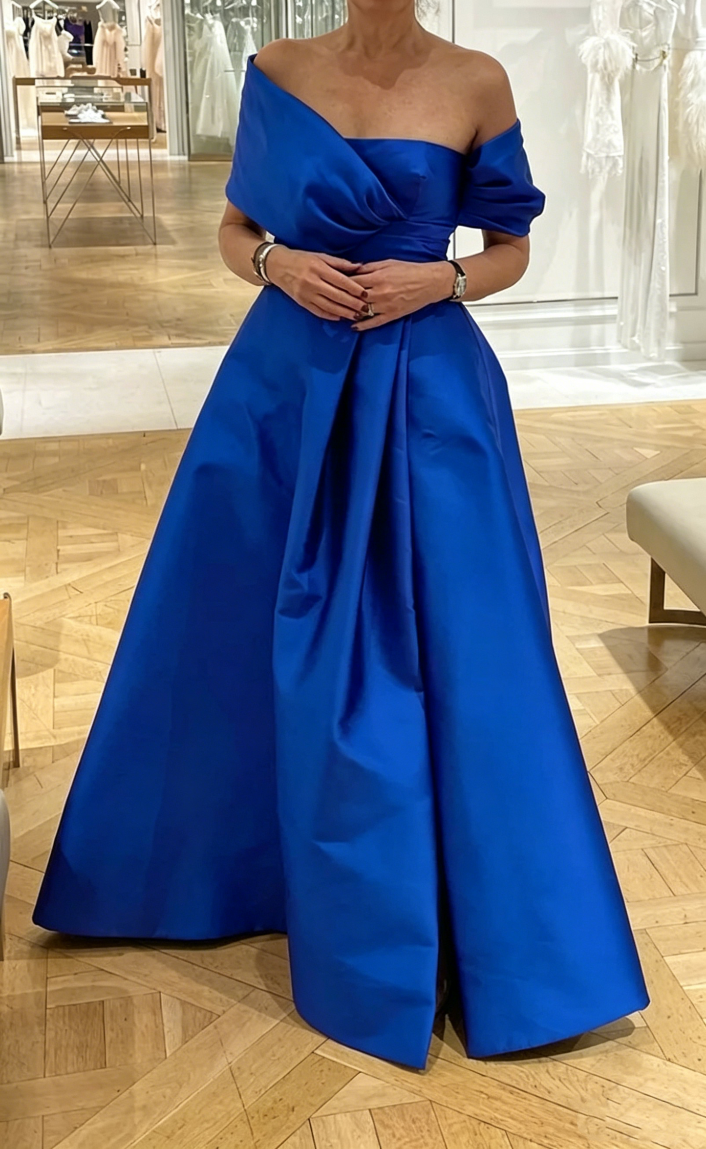 Purple A-line Satin Long Evening Dress,Purple Wedding Guest Dress Y4006
