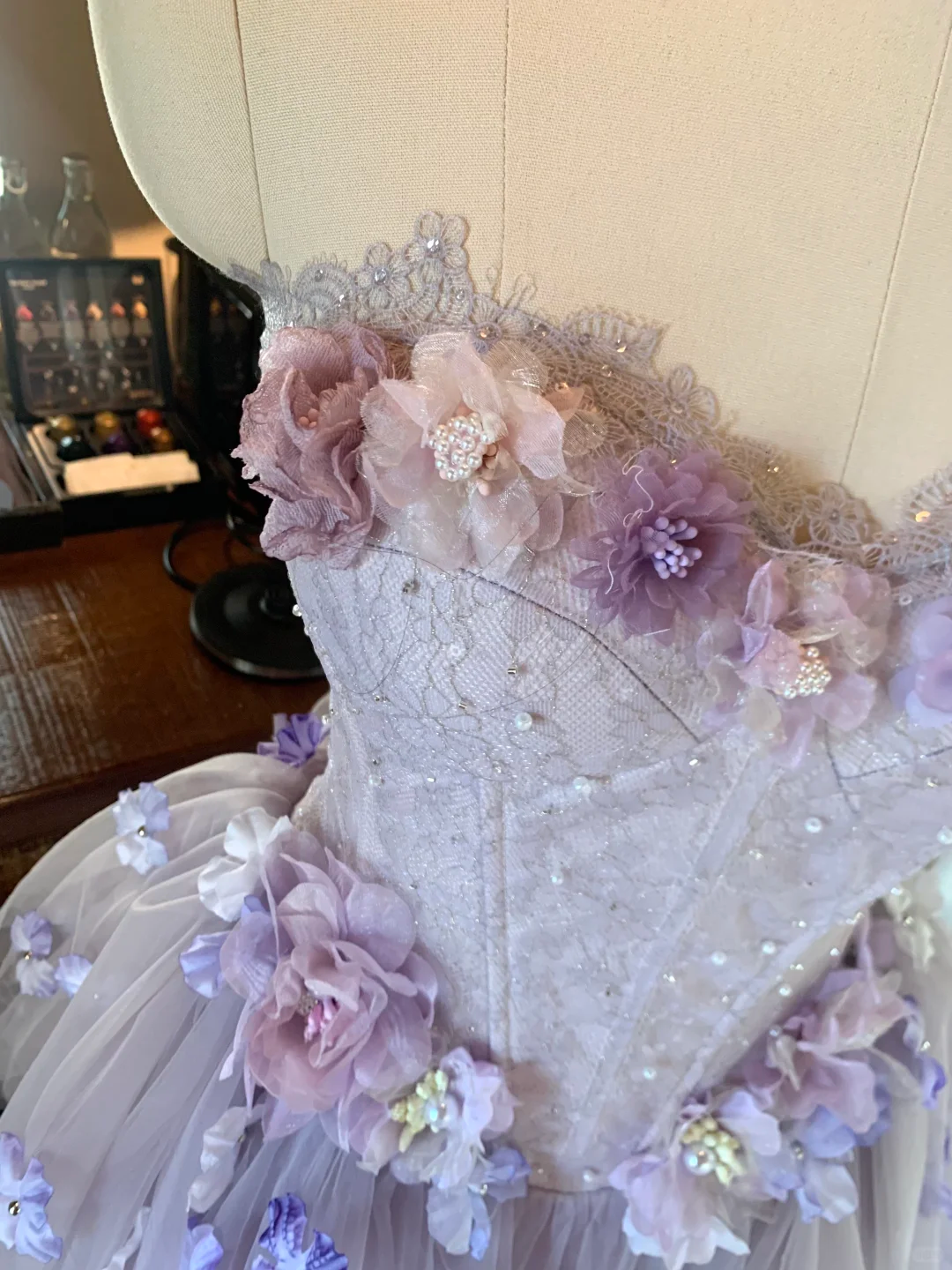 Elegant Sweetheart Neck Tulle Lace Beaded Appliques A Line Short 16th Birthday Outfits Purple Mini Homecoming Dress SP2364