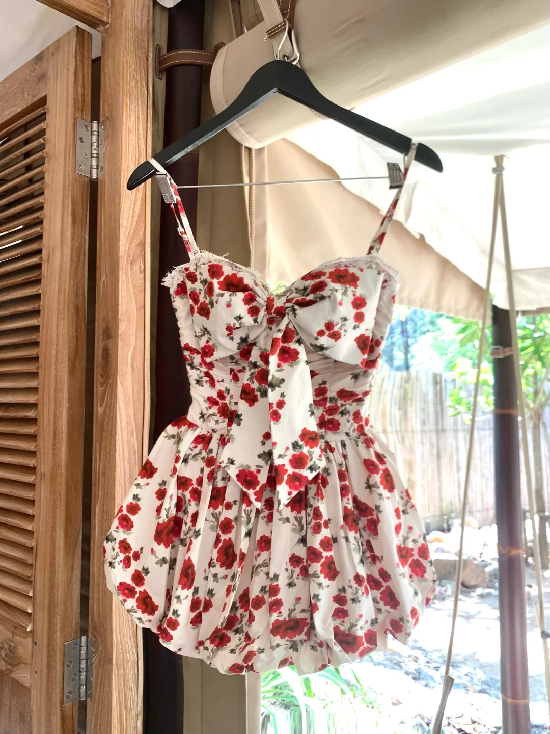 Sweet Spaghetti Straps Mini Cocktail Dress Satin Rose Floral A Line Short 8th Grade Homecoming Dress With Bow SP2362