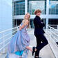 Glitter A-line V Neck Prom Dress,Senior Prom Dress Y5699