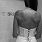 Classy White Strapless Slit Mermaid Evening Dress Long Prom Dress Y8417
