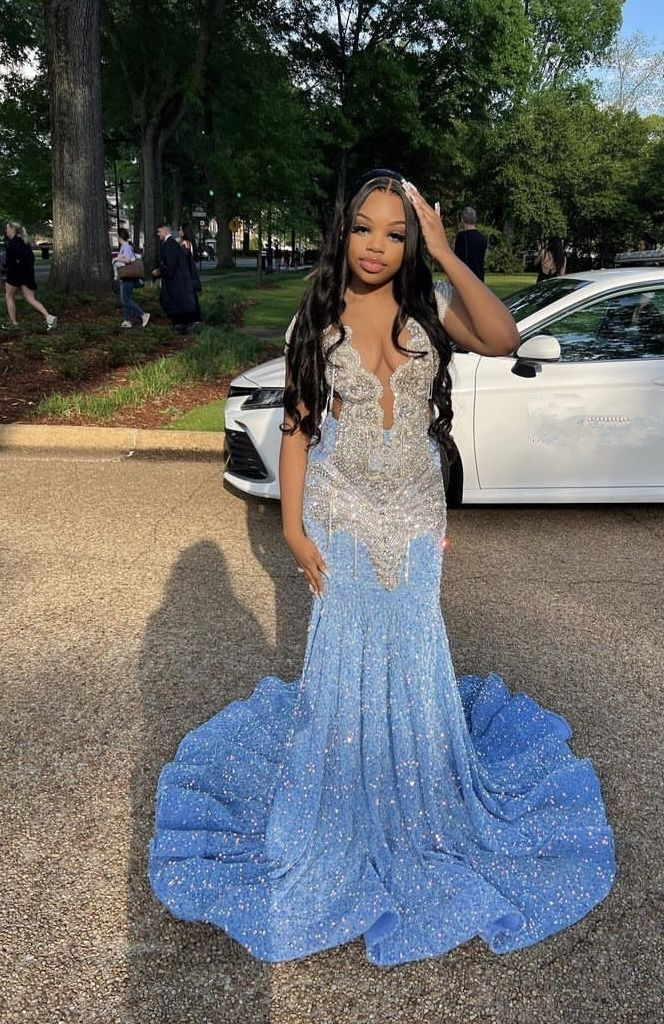Blue velvet sequins prom dress, engagement dresses,wedding reception d Simplepromdress Blue velvet sequins prom dress, engagement dresses,wedding reception d Simplepromdress