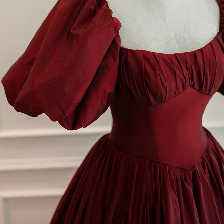 Wine Red Short Sleeves Floor Length Long Evening Dresses, Ball Gown Fo Simplepromdress Wine Red Short Sleeves Floor Length Long Evening Dresses, Ball Gown Fo Simplepromdress