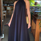 Black Sleeveless Prom Dress,Summer Beach Dress,Casual Dress Y5238
