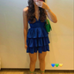 Spaghetti Straps Sexy V Neck Layered Ruffle Hem Homecoming Dress Y2137