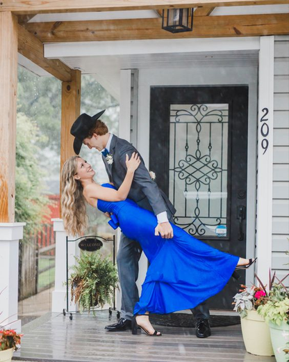 Elegant Royal Blue Mermaid Prom Dress,Royal Blue Evening Dress Y7193