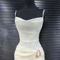 Elegant White Chiffon Mermaid Evening Dress Long Layered Prom Dress Y7716