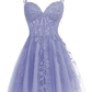 Spaghetti Straps Sweetheart Neck Tulle Lace Homecoming Dress for Teens  Y2167