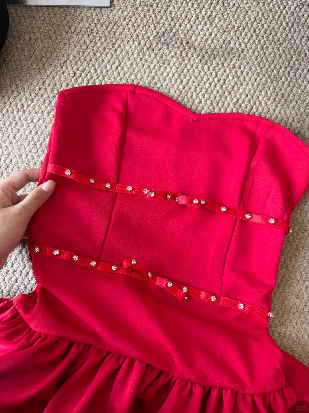 Fashion Sweetheart Neck Short 7th Grade Homecoming Dress Red Satin A Line Birthday Dress SP2333