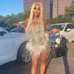 18th birthday outfit black girl homecoming dress luxurious beaded party dress Y959