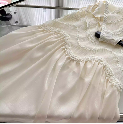 Classy Sleeveless Off White Chiffon Mermaid Long Party Dress Prom Gown SP1998
