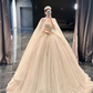 Luxurious A-line Puffy Wedding Dress,Bridal Gown Y6800