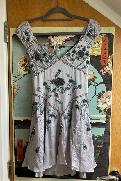 Charming V Neck Red Chiffon Short Formal Homecoming Dress Birthday Outfits Y9625