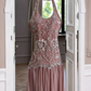 Classy Halter Pink Chiffon Beaded Long Party Dress 18th Birthday Outfits SP1753
