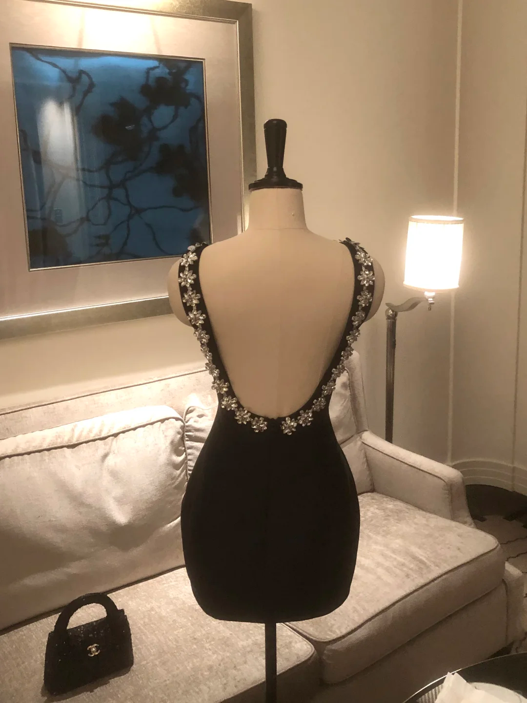 Sexy Black Sleeveless Satin Sequin Mini Homecoming Dress Backless Sheath Cocktail Dress SP2365