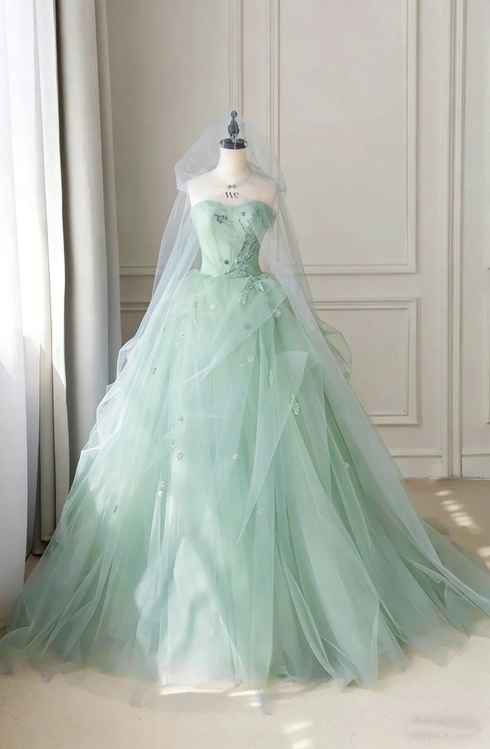Fantasy Blue Tulle Ball Gown,Blue Sweet 16 Dress,Fairy Dress Y2398 –  Simplepromdress