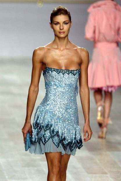Vintage Spaghetti Straps Blue Sequin Mini Formal 8th Grade Homecoming Dress Short 20th Birthday Outfits Y9202