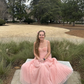 Classy Spaghetti Straps Pleated Tulle Green Midi Prom Dress A Line  Evening Dress Y8452