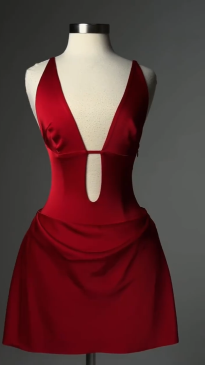 Stylish Red Satin Sheath Short Homecoming Dress Cocktail Formal Birthday Outfits Y9603