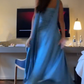 Elegant Blue Prom Dress,Chic Blue Evening Dress  Y7442