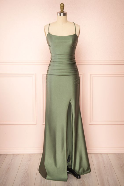 Sage Green Sheath Prom Dress,Sage Green Backless Bridesmaid Dress Y413 Simplepromdress Sage Green Sheath Prom Dress,Sage Green Backless Bridesmaid Dress Y413 Simplepromdress