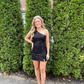 Black One Shoulder Homecoming Dress Cocktail Dress  Y2649