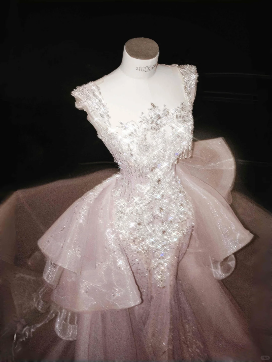 Glamorous Lavender Tulle Beaded Mermaid Prom Dress,Formal Evening Dress Y8669