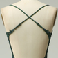 Mermaid Halter Dark Green Long Prom Dress with Appliques Beading Y2989