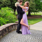 Light Purple Prom Dress,A-line Light Purple Prom Gown  Y4981